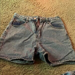 Vintage Denim High-Waisted Shorts